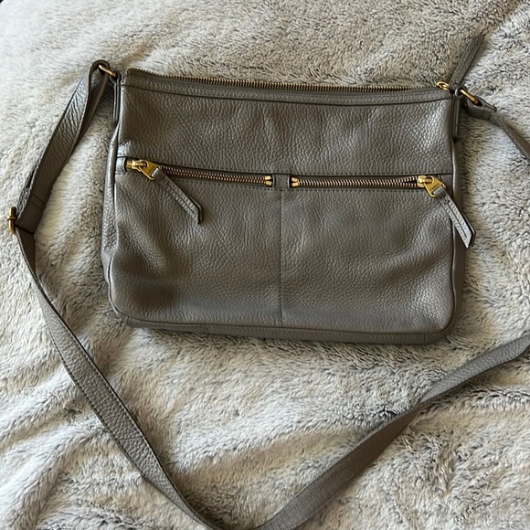 Fossil Handbags - Fossil grey leather shoulder bag